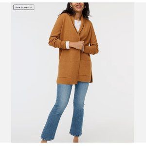 J Crew Chelsea Sweater Blazer Camel M NWT